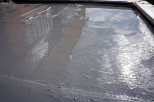 Standing water on a flat roof