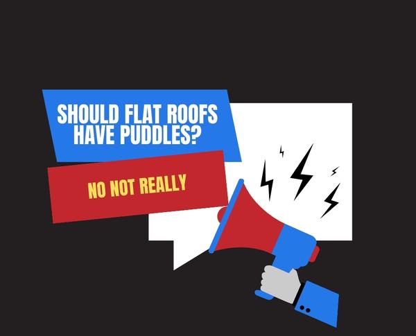 Should flat roofs have puddles?