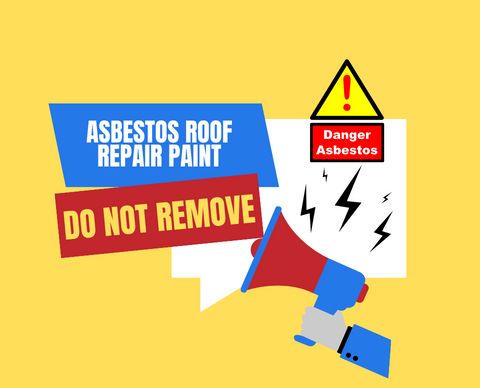 Asbestos roof covering