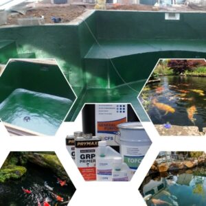 Glass Fibre Pond lining Kit (GRP) 24m2 Green